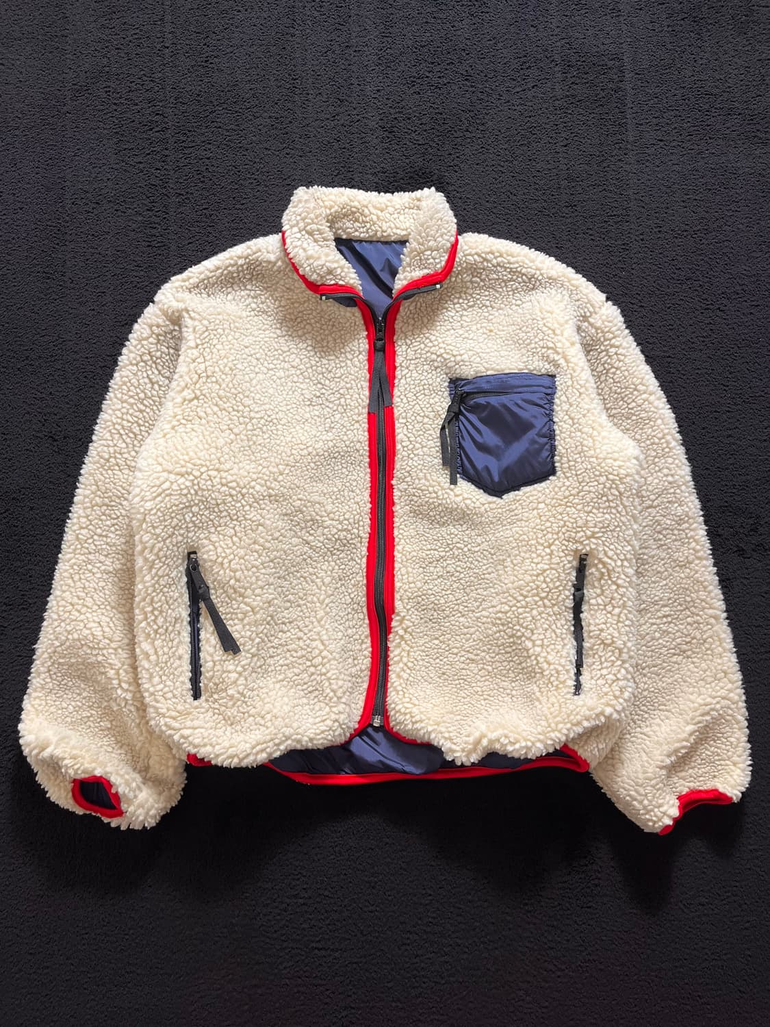 빈티지 Henry Lear by 토요엔터프라이즈 리버시블 플리스 자켓 상품이미지2