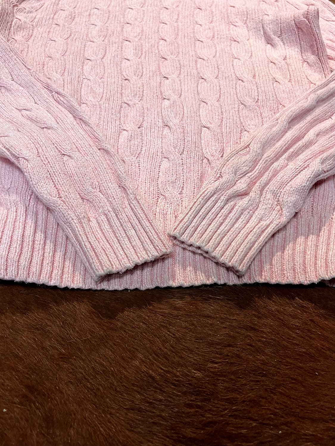 폴로 랄프로렌 핑크 케이블 니트 상품이미지8