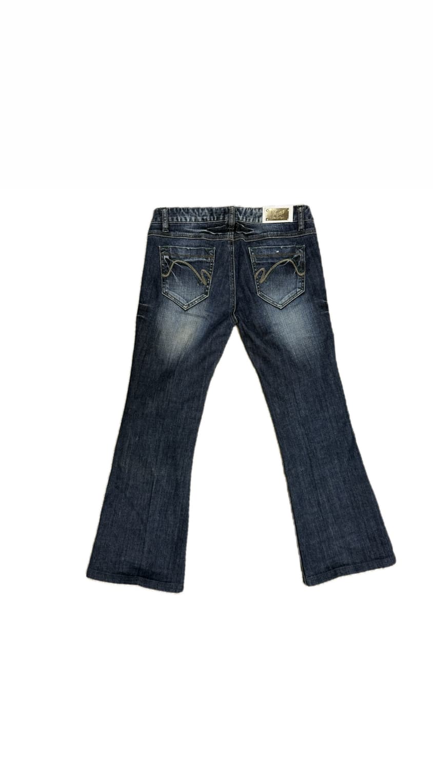 세미 부츠컷 로우라이즈 데님 팬츠 상품이미지2