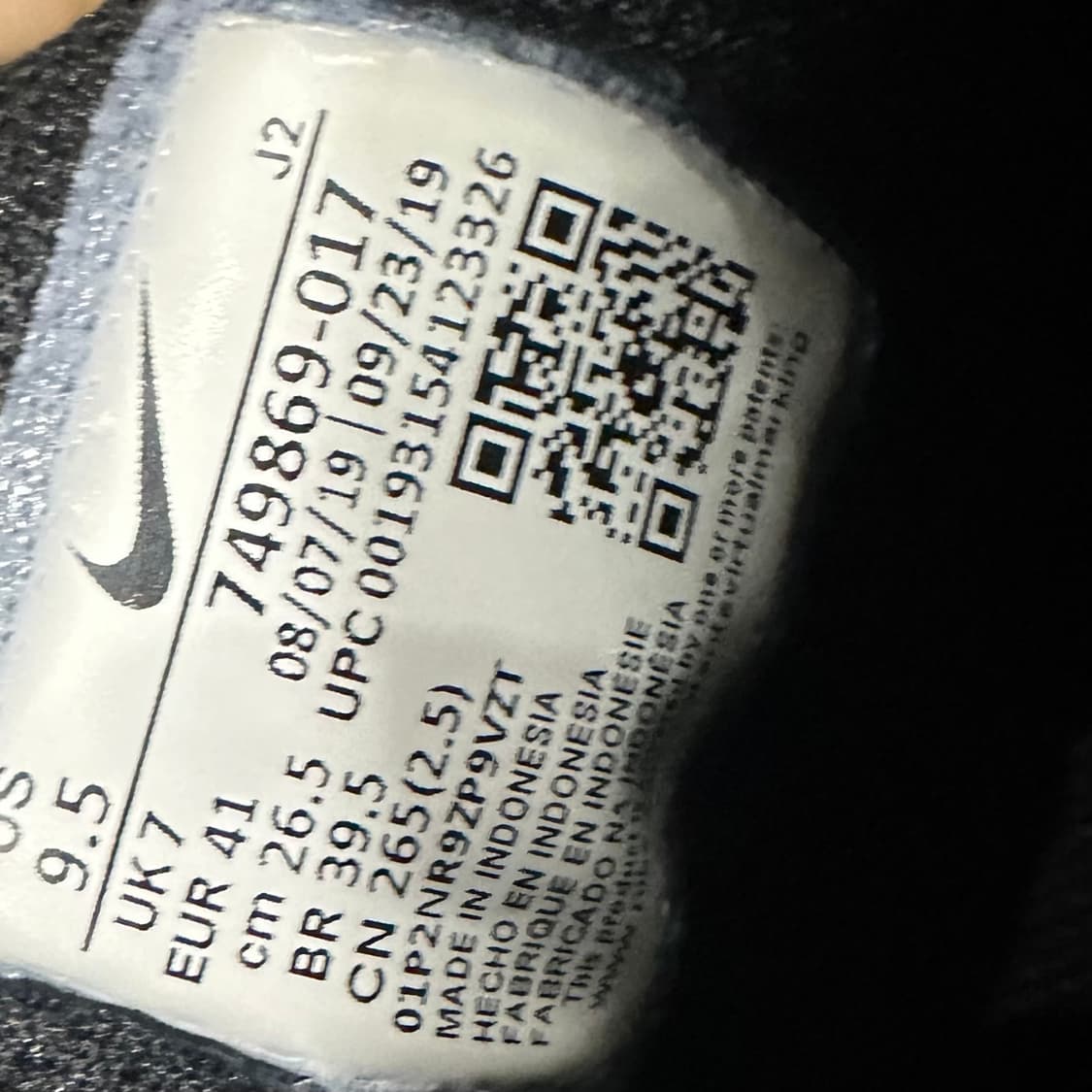 265) 나이키 운동화 남성 남자 신발 MD 러너2 블랙 퍼플 상품이미지9