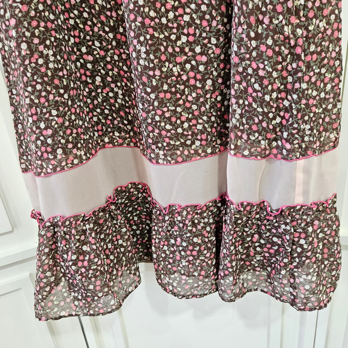 스나이델(snidel) 잔플라워 쉬폰 원피스 상품이미지3