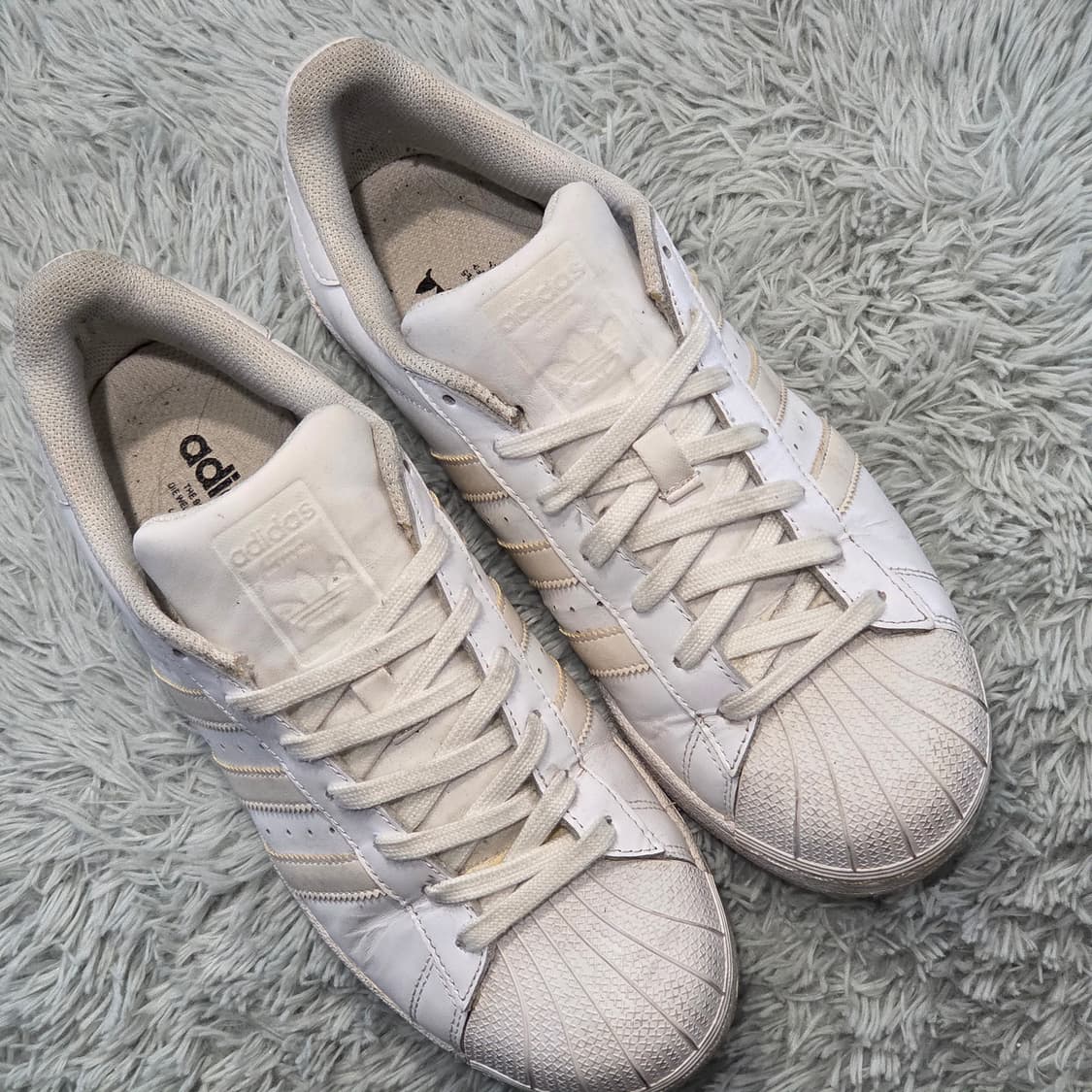 2w-25:아디다스 오리지널스 슈퍼스타 화이트 255cm 상품이미지5