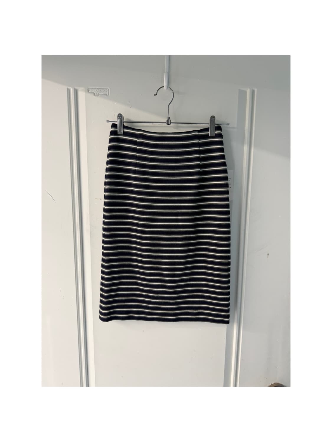 일본빈티지 네이비그린 울 미디스커트 상품이미지1