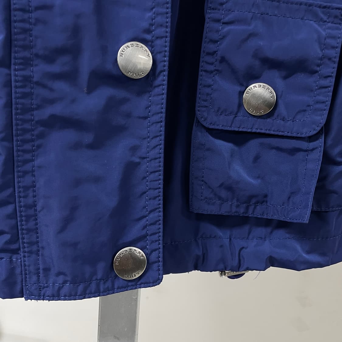버버리 후드 야상 자켓 블루 4(W) 상품이미지4