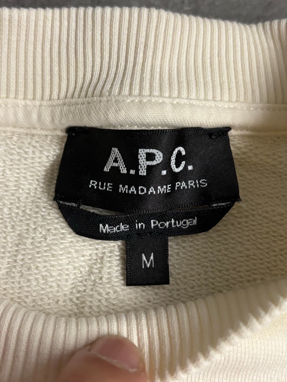 아페쎄 맨투맨 m 상품이미지3