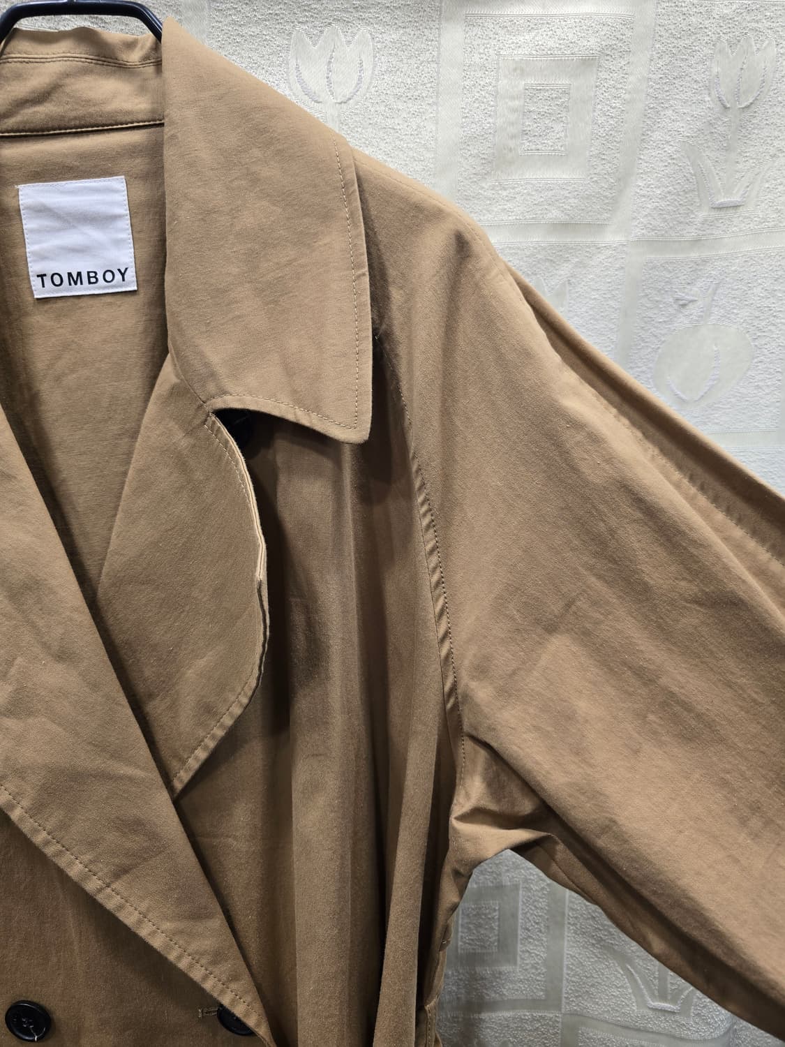 톰보이 TOMBOY 베이지 트렌치 코트 프리사이즈 상품이미지3
