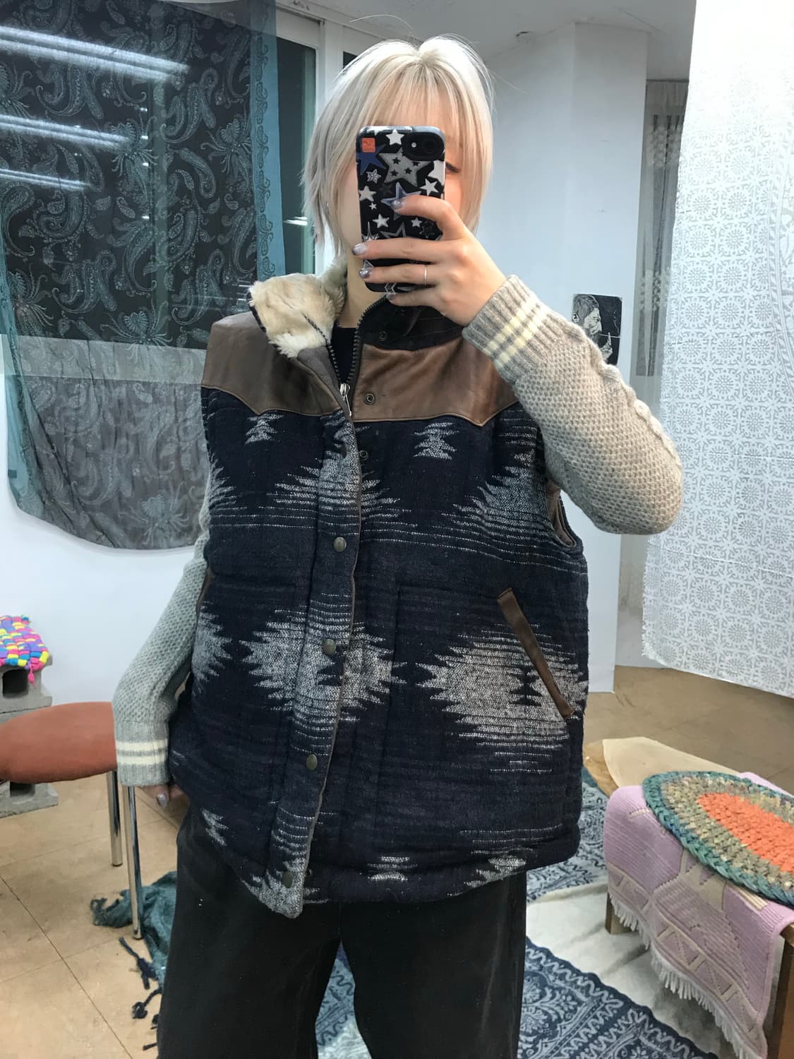 웨스티지 나바호 울 패딩조끼  상품이미지2