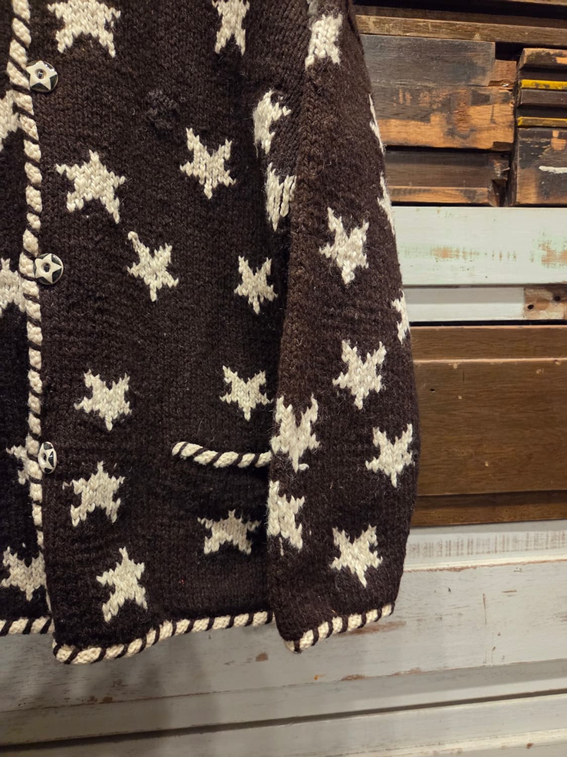 vtg 핸드메이드 니트 가디건 상품이미지4