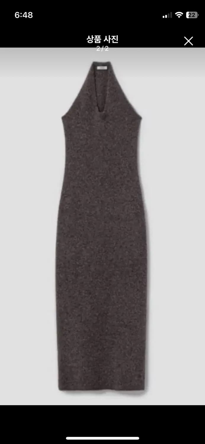 앙개 llama blend long dress 그레이 상품이미지2