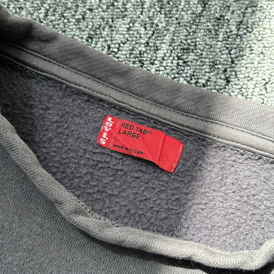 리바이스 빈티지 차콜 기모 긴팔티셔츠 상품이미지9