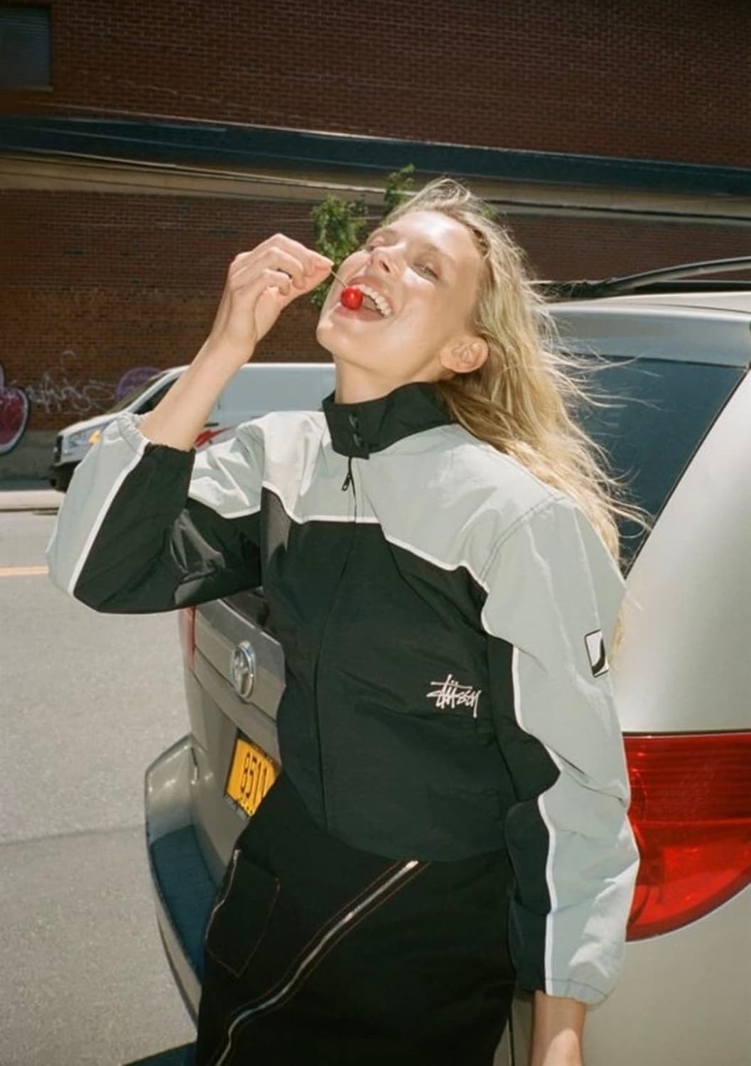 M) 스투시 카페레이서 해링턴 나일론 자켓 상품이미지2