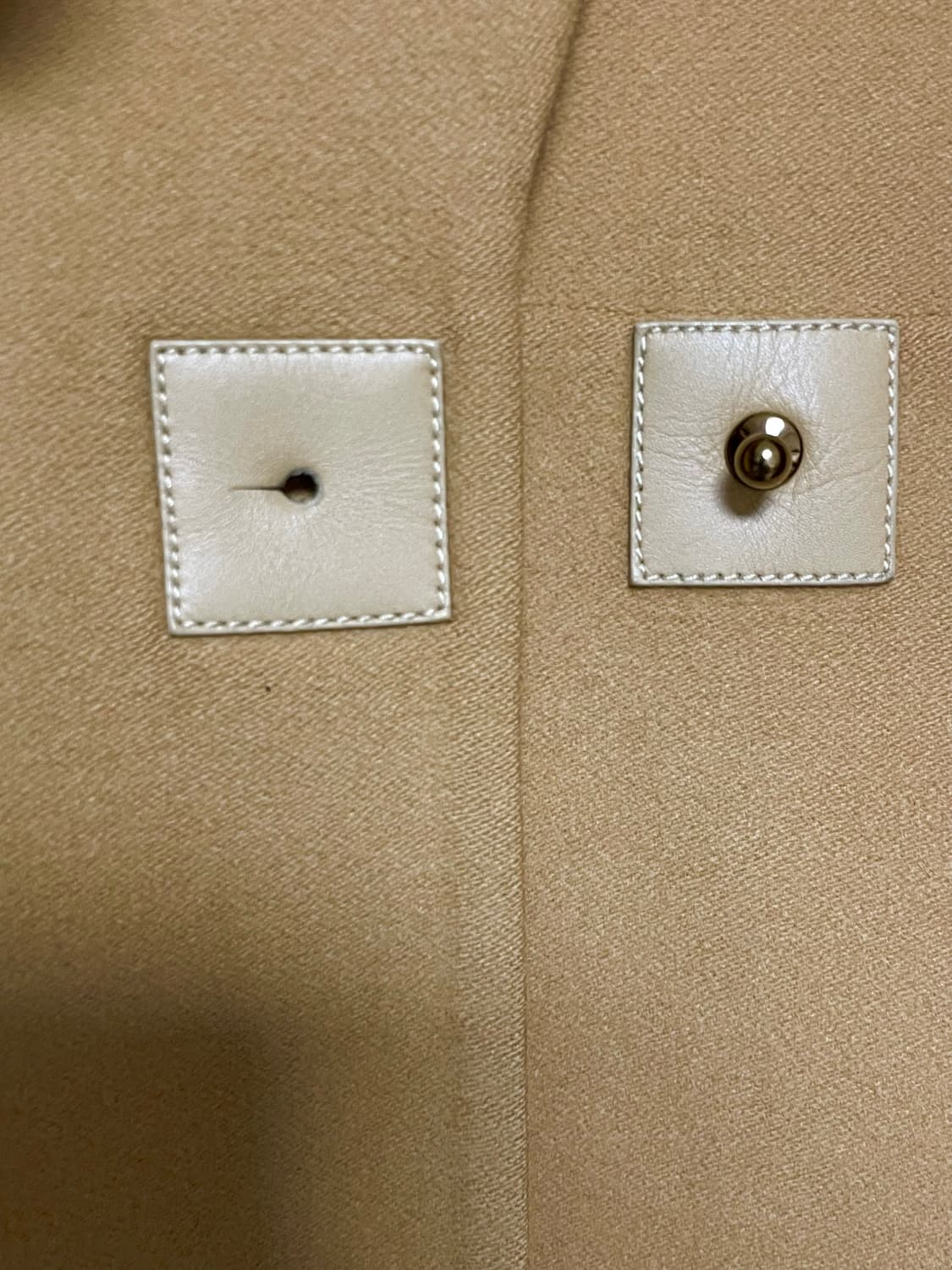 에르메스 캐시미어 코트 카멜 38 정품 상품이미지8