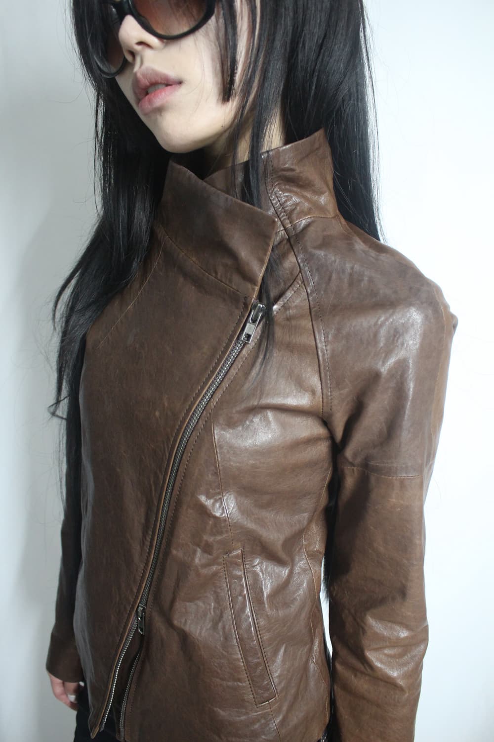 Theory leather skin high neck jacket 상품이미지9