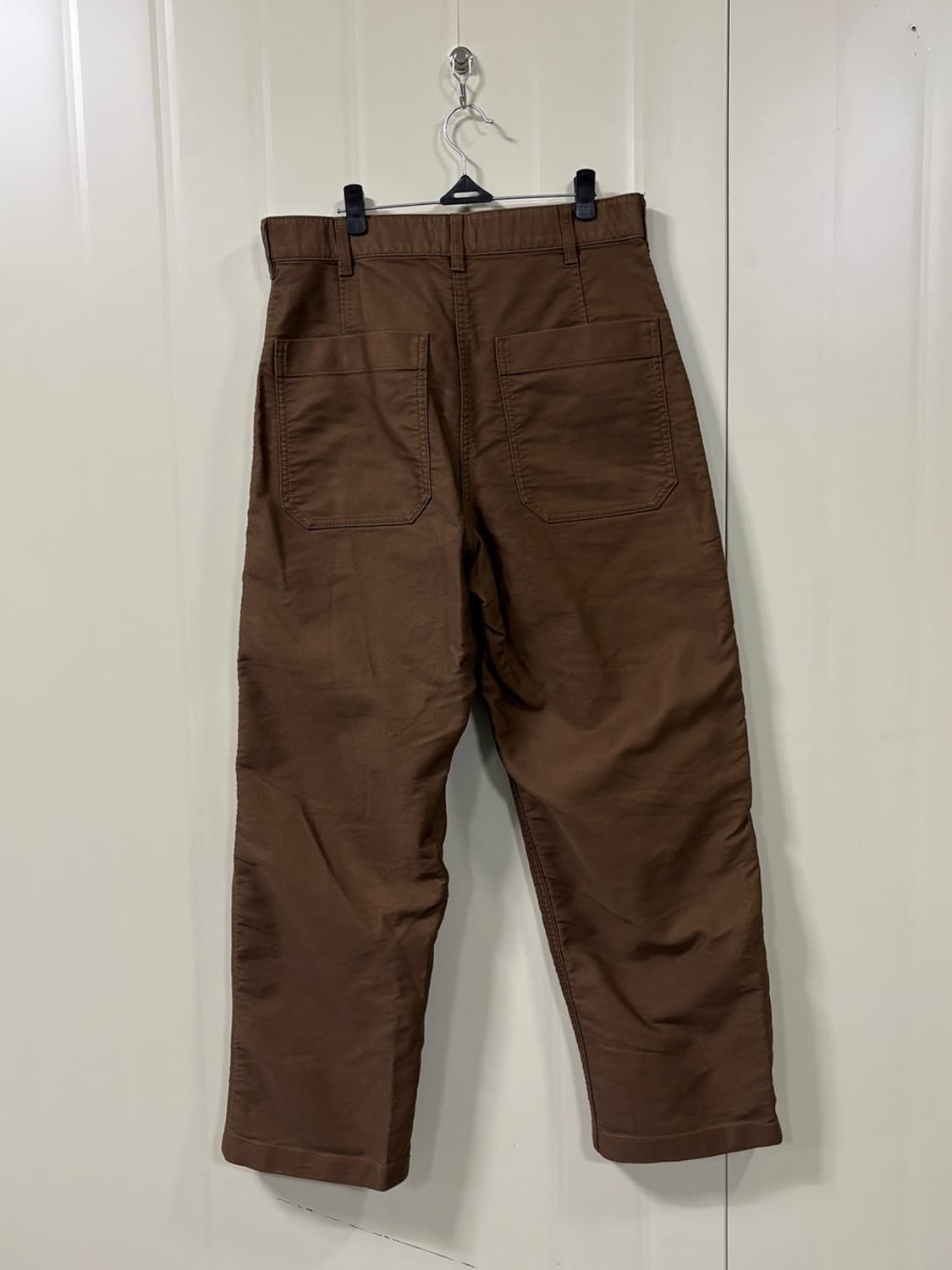 유니클로U 브라운 와이드핏 워크팬츠 상품이미지2