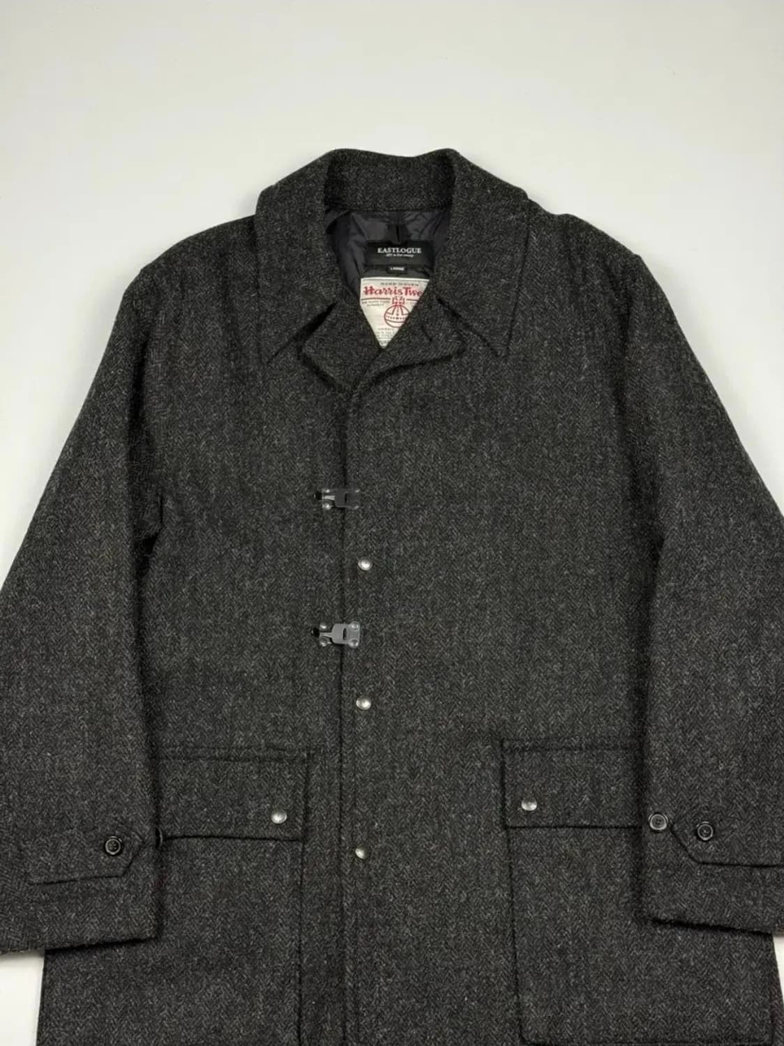 (105) 이스트로그 해리스트위드 오피서 코트 상품이미지3