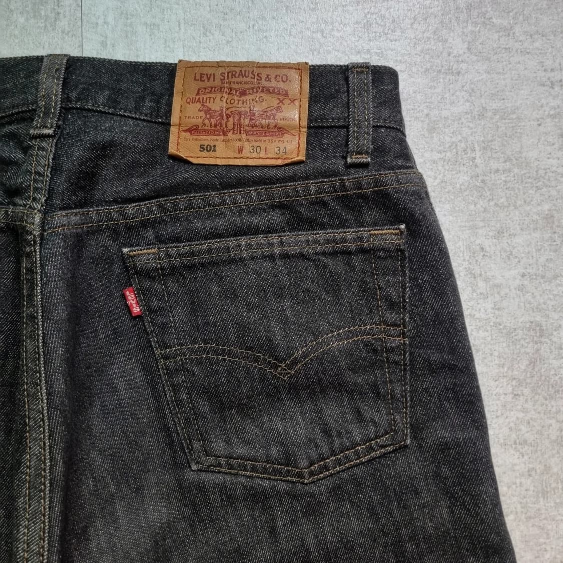 90s USA Levis 501-0658 블랙진 30~1/32 상품이미지7