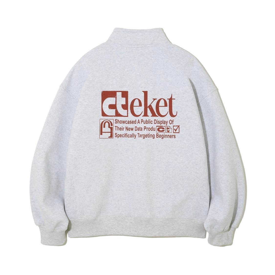 테켓 플랜 하프집업 멜란지 사이즈 L 상품이미지2