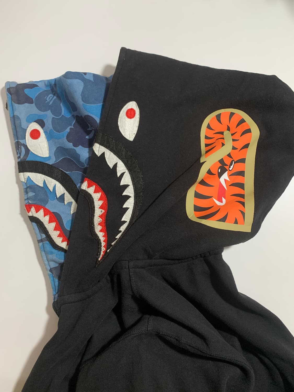 BAPE 샤크 후드집업 XL 블랙 상품이미지6