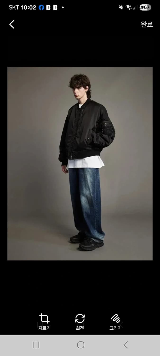 IEY 이에이 파우치 봄버 Ma-1 L 상품이미지3