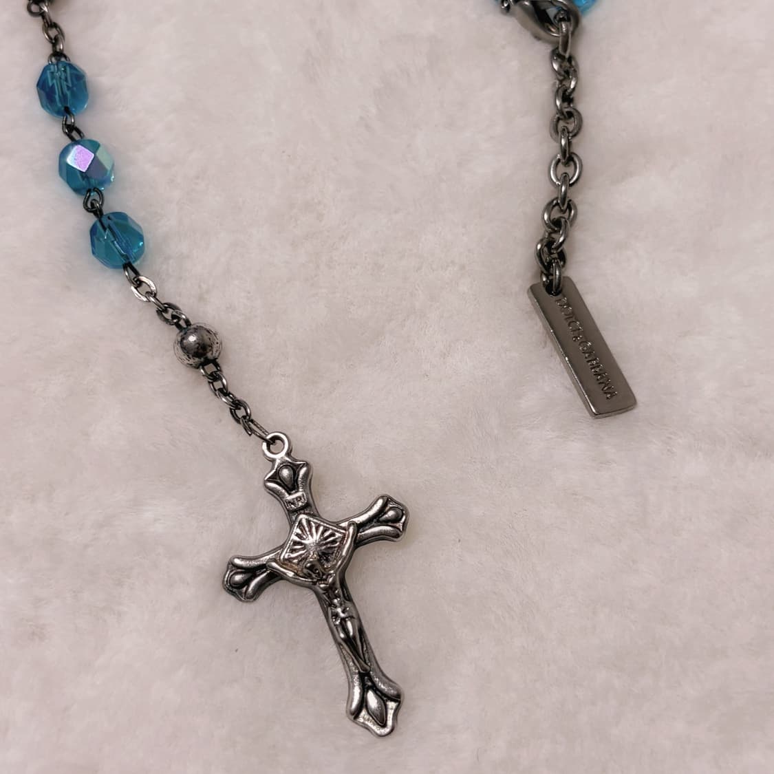 돌체엔가바나 돌체앤가바나 로자리아 하늘색 투명 목걸이 상품이미지2