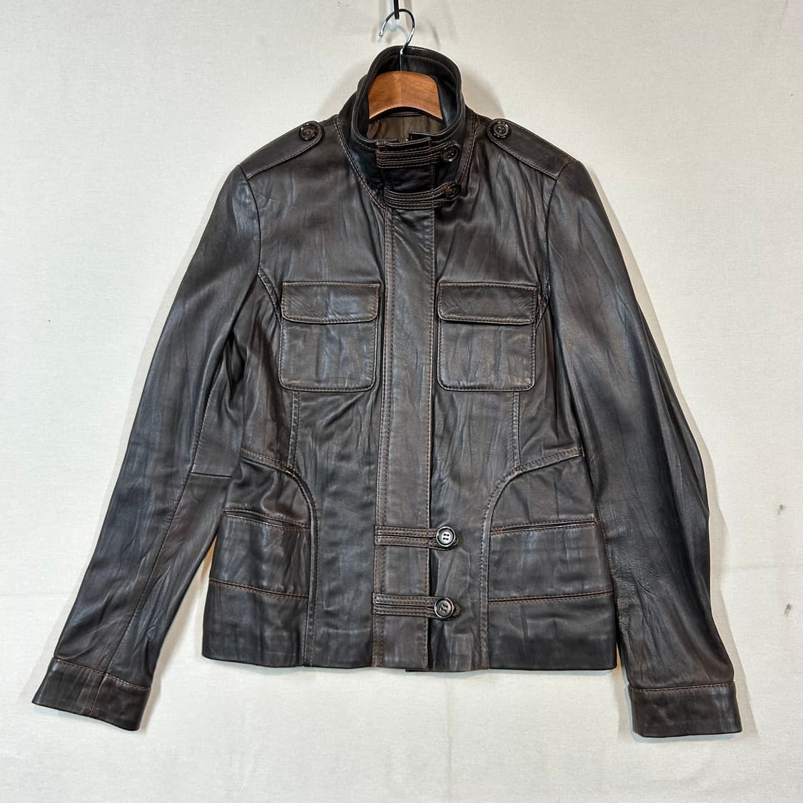 S) DANIER 양가죽 리얼 램스킨 레더 자켓 상품이미지1