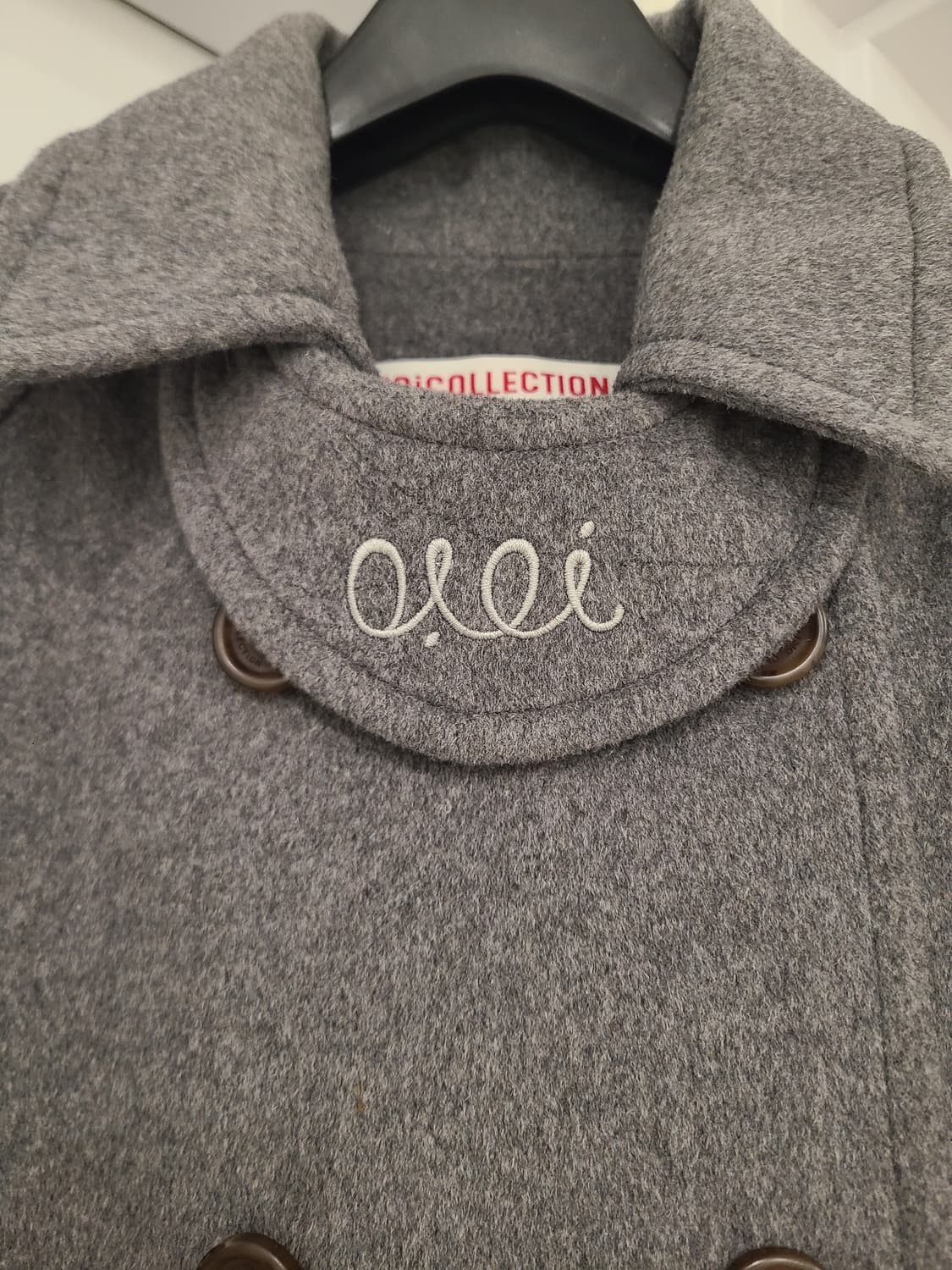 오아이오아이 그레이 롱코트 상품이미지2