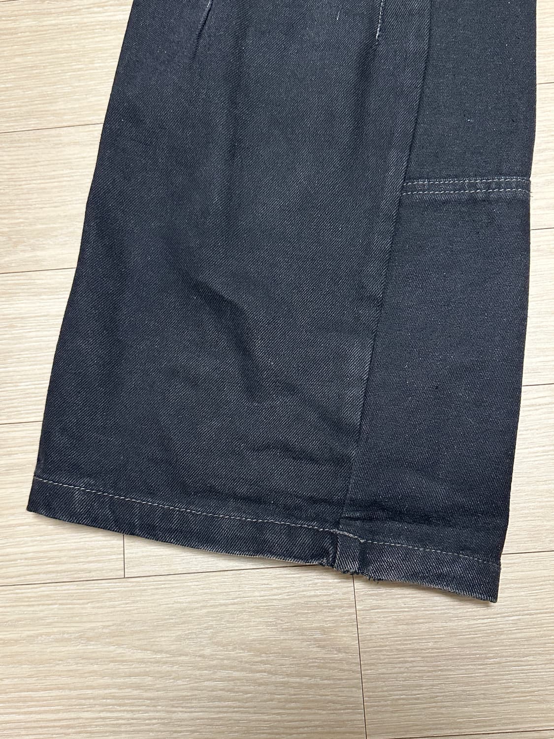 이티씨이 커브드 패널 데님 팬츠 2.0 블랙 상품이미지5