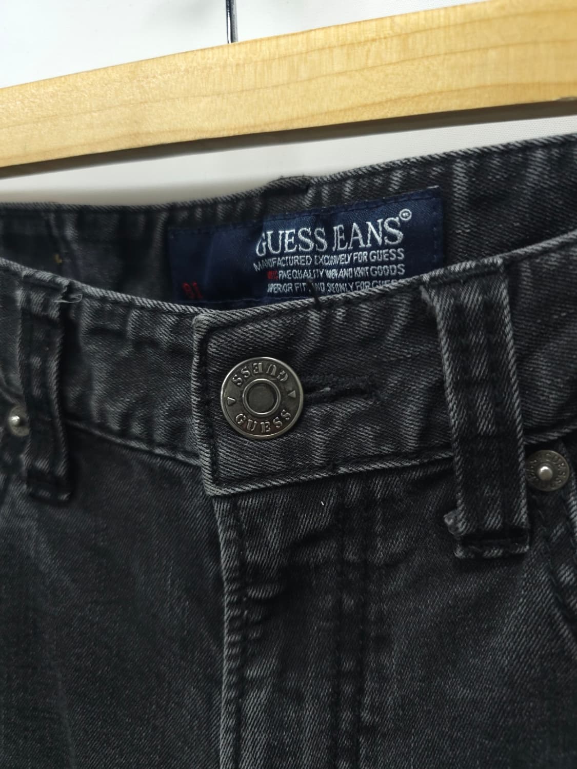 ​게스 GUESS 블랙 워싱 슬림 데님 팬츠 (30) 상품이미지3