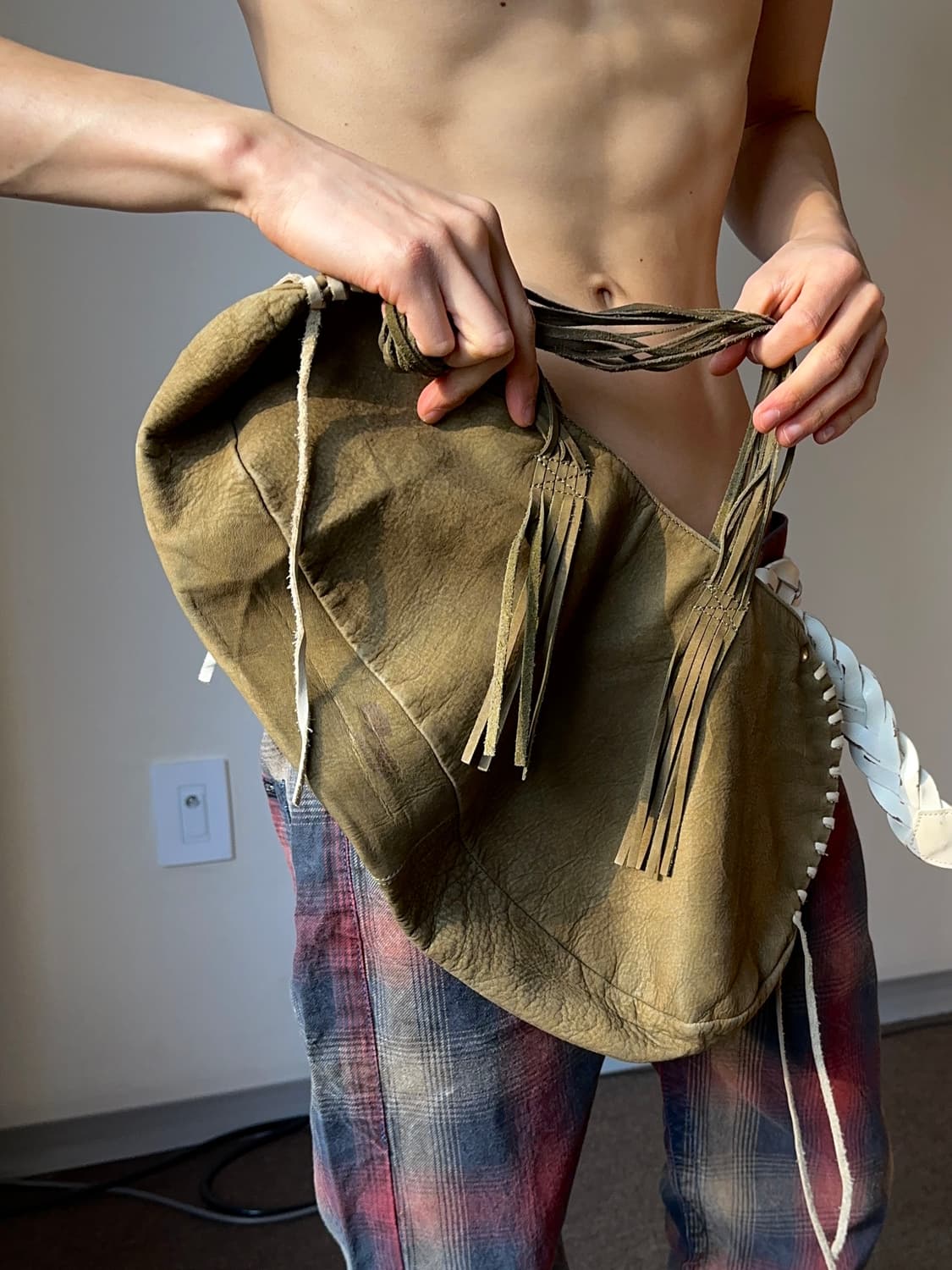 "비정형" 미니 레더 백 상품이미지4