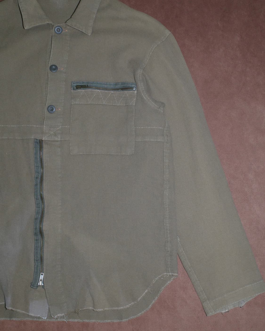 히스테릭글래머 90s 밀리터리 ZIP 와플 셔츠 상품이미지3