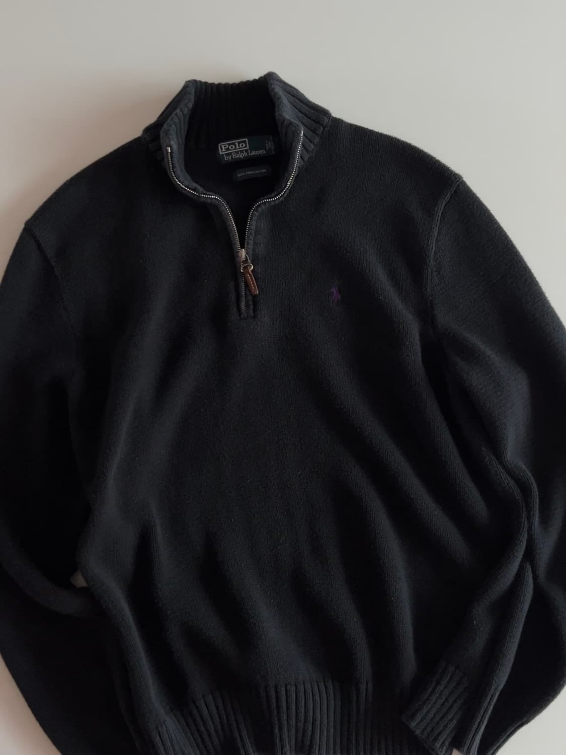 폴로 랄프로렌 피마 코튼 쿼터집업 L 상품이미지2