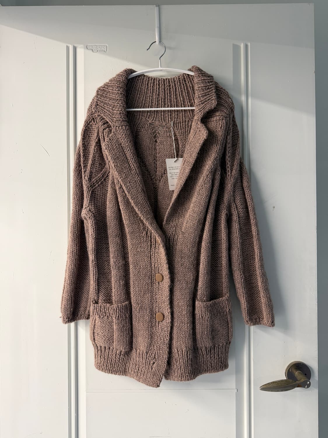 일본빈티지 헤비울 숄카라 가디건 스웨터 상품이미지5