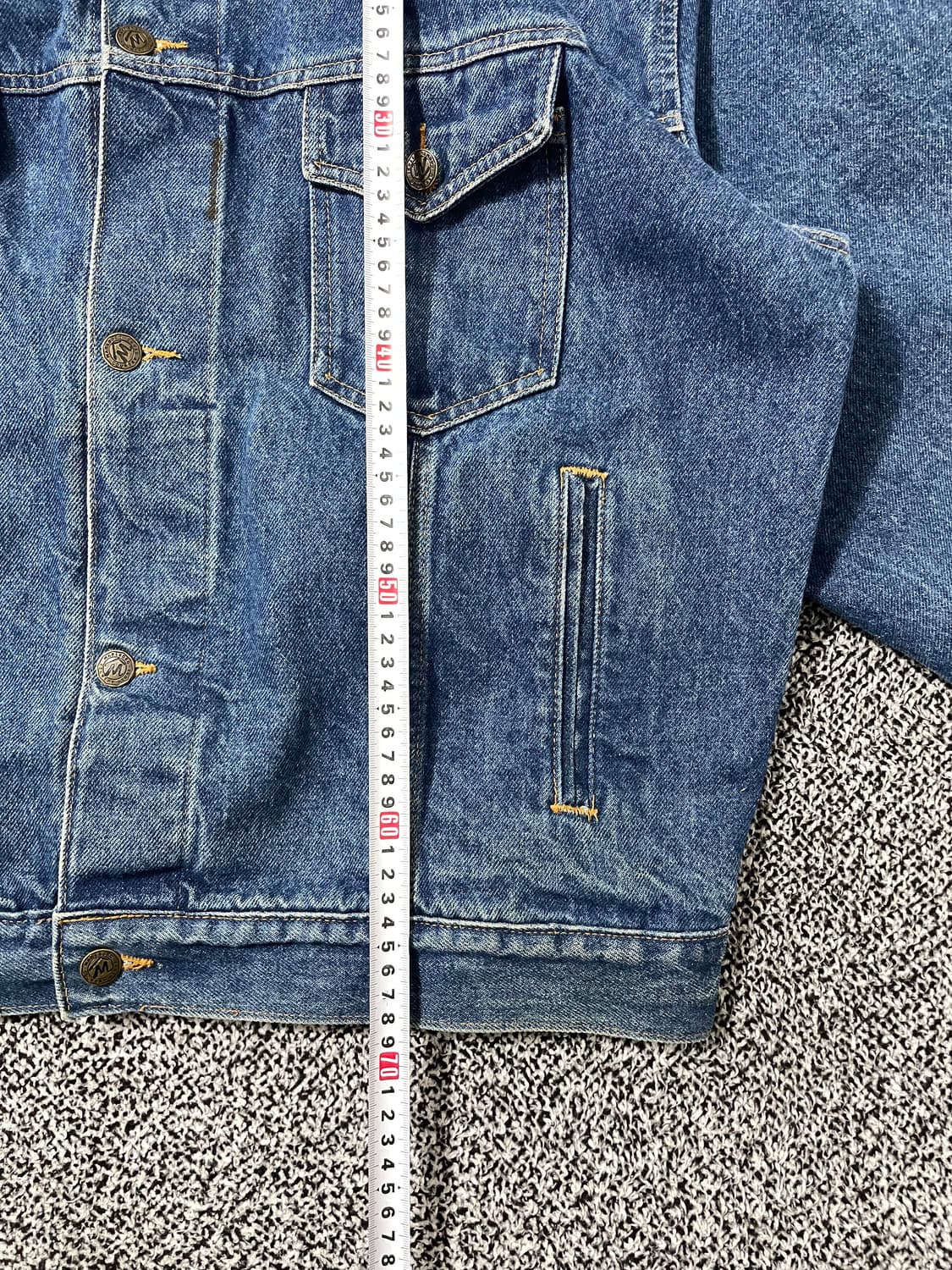 빈티지9. 말보로 컨트리 스토어 빈티지 레더 카라 데님 자켓 청자켓 상품이미지6