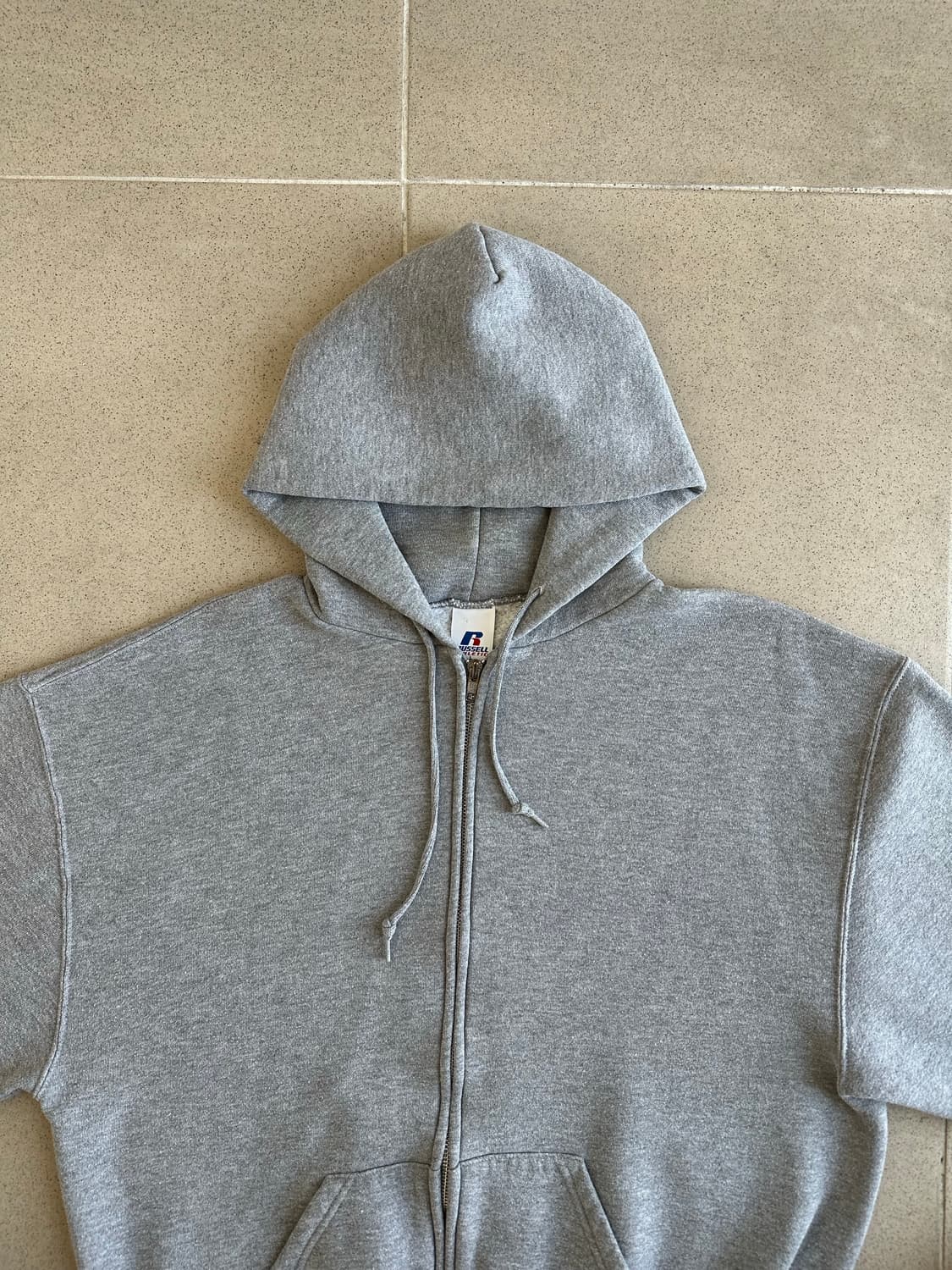 00s 빈티지 러셀 후드집업 그레이 L 상품이미지4
