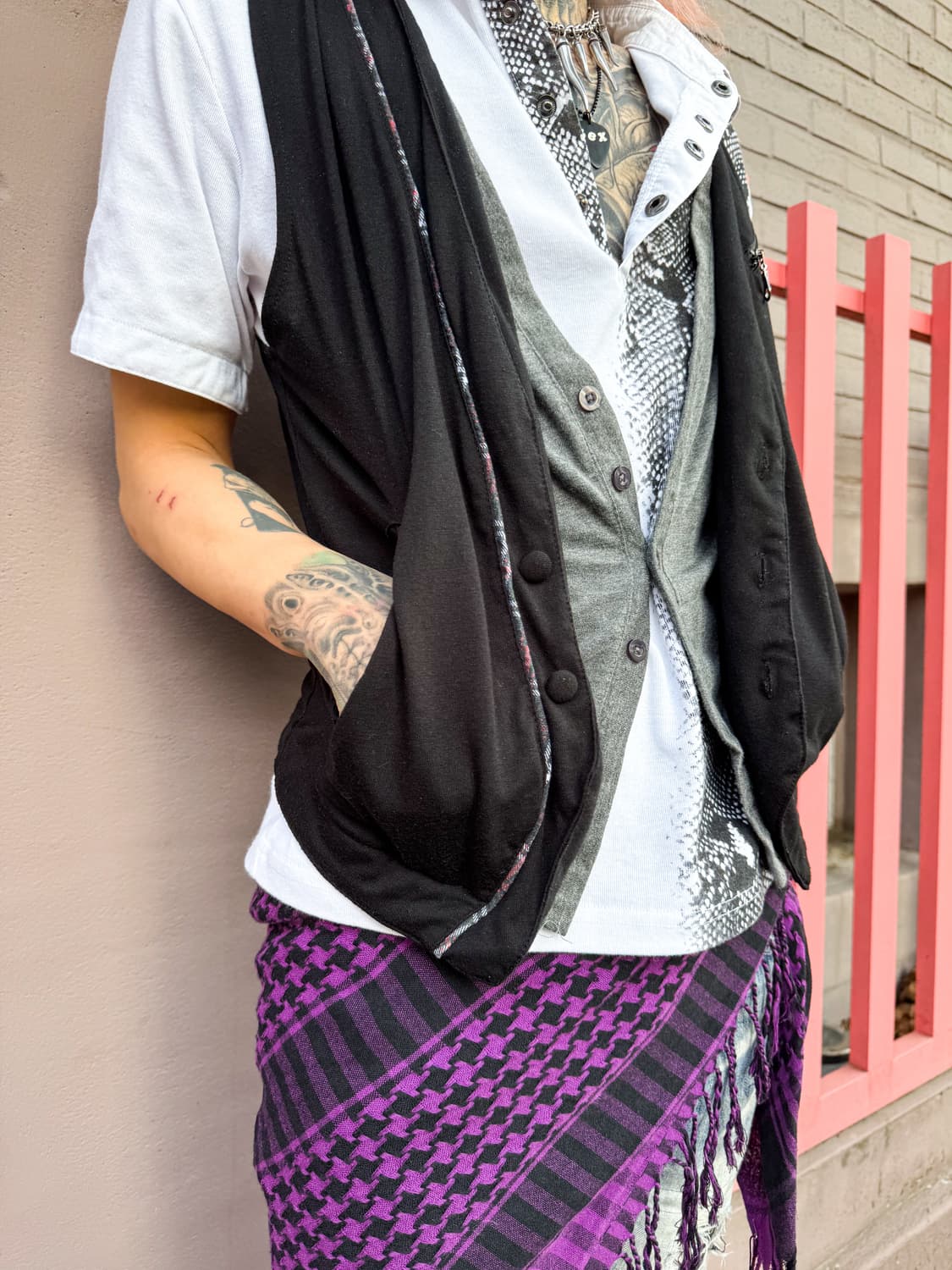 in the attic homme – Layered Zip Vest  상품이미지4