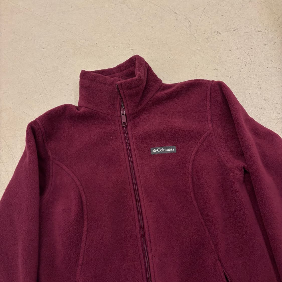 컬럼비아 버건디 플리스 자켓 상품이미지2