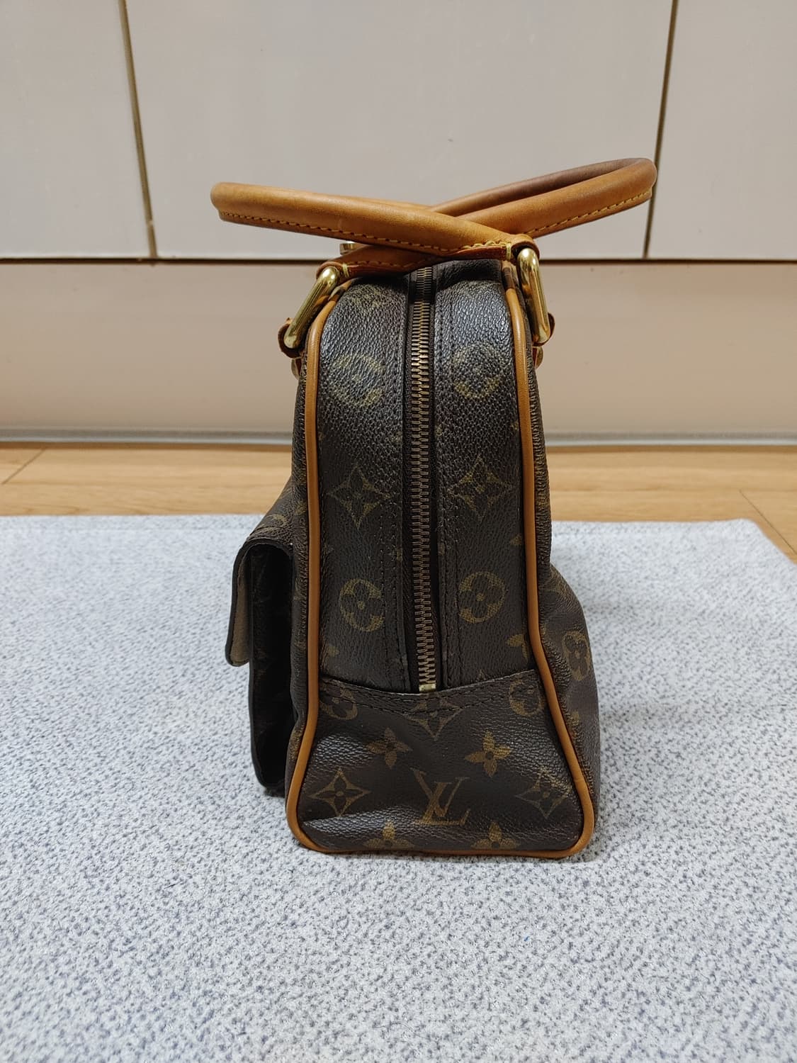 정품 클래식 루이비통 맨하탄 pm 빈티지 토트백 상품이미지2