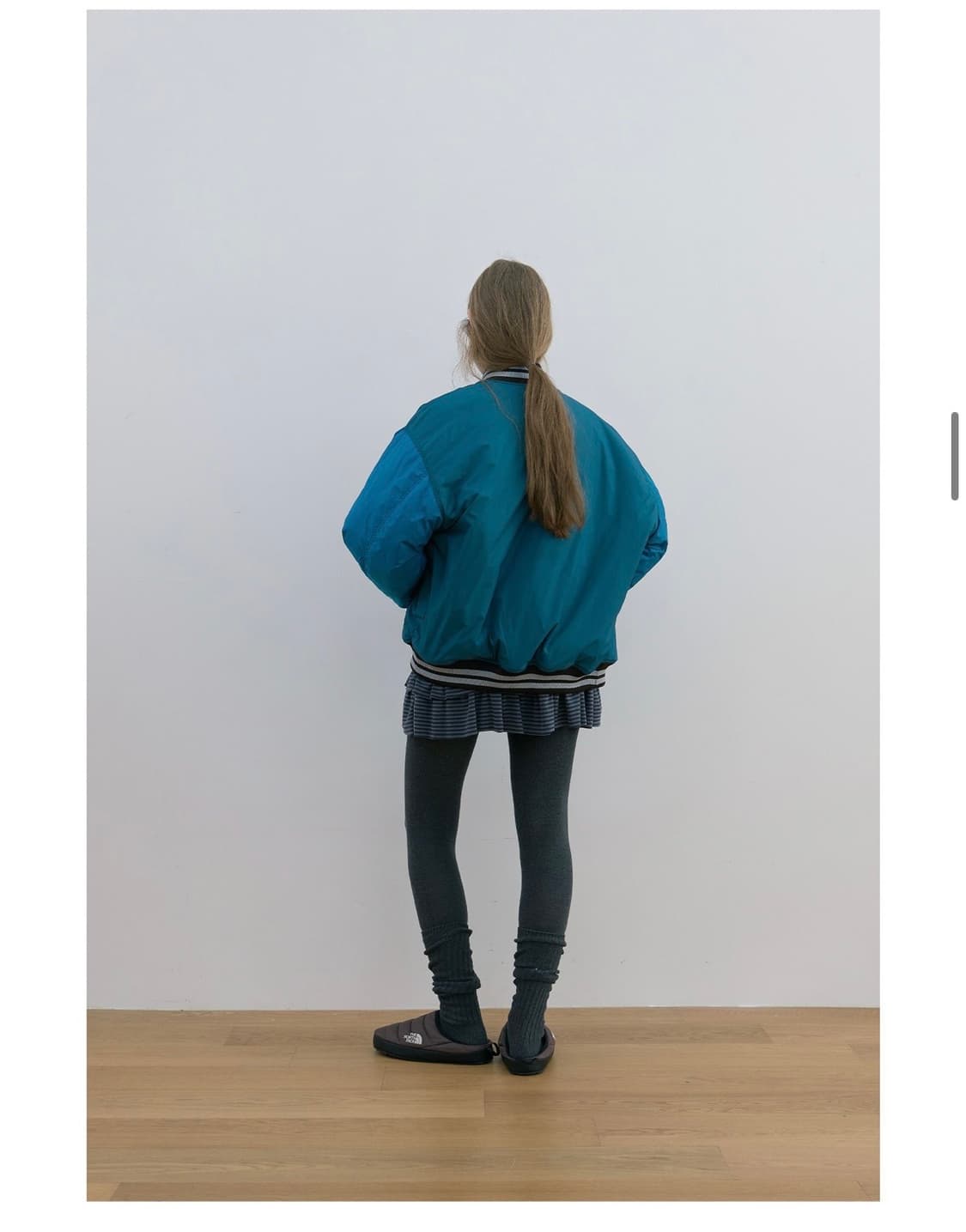 노컨텐츠 베이스볼 점퍼 그린앤블루 상품이미지5