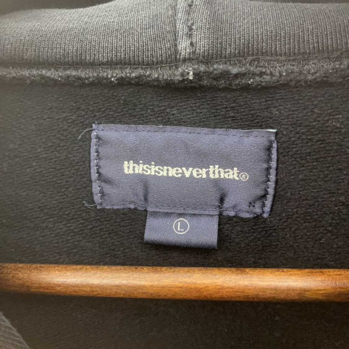 디스이즈네버댓 올드스쿨 캐주얼 빈티지 스펠로고 후드티 L C07495 상품이미지5