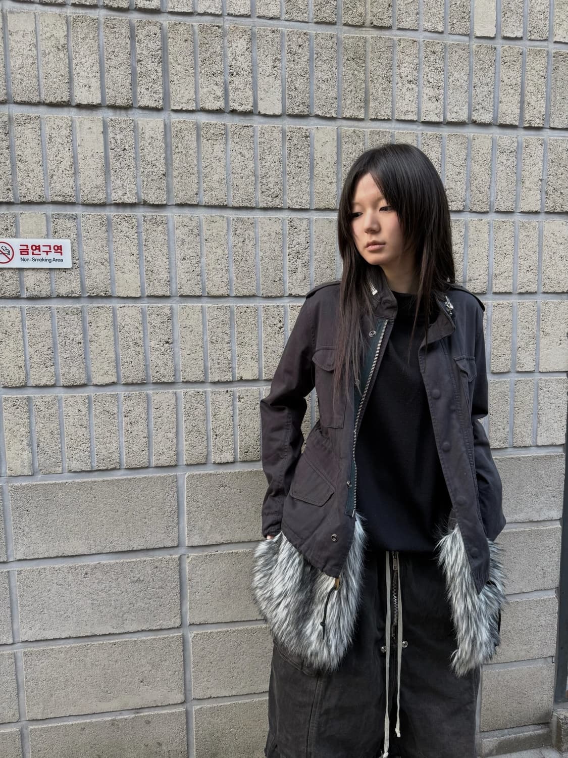 미하라 야스히로 퍼 디테일 자켓 상품이미지4