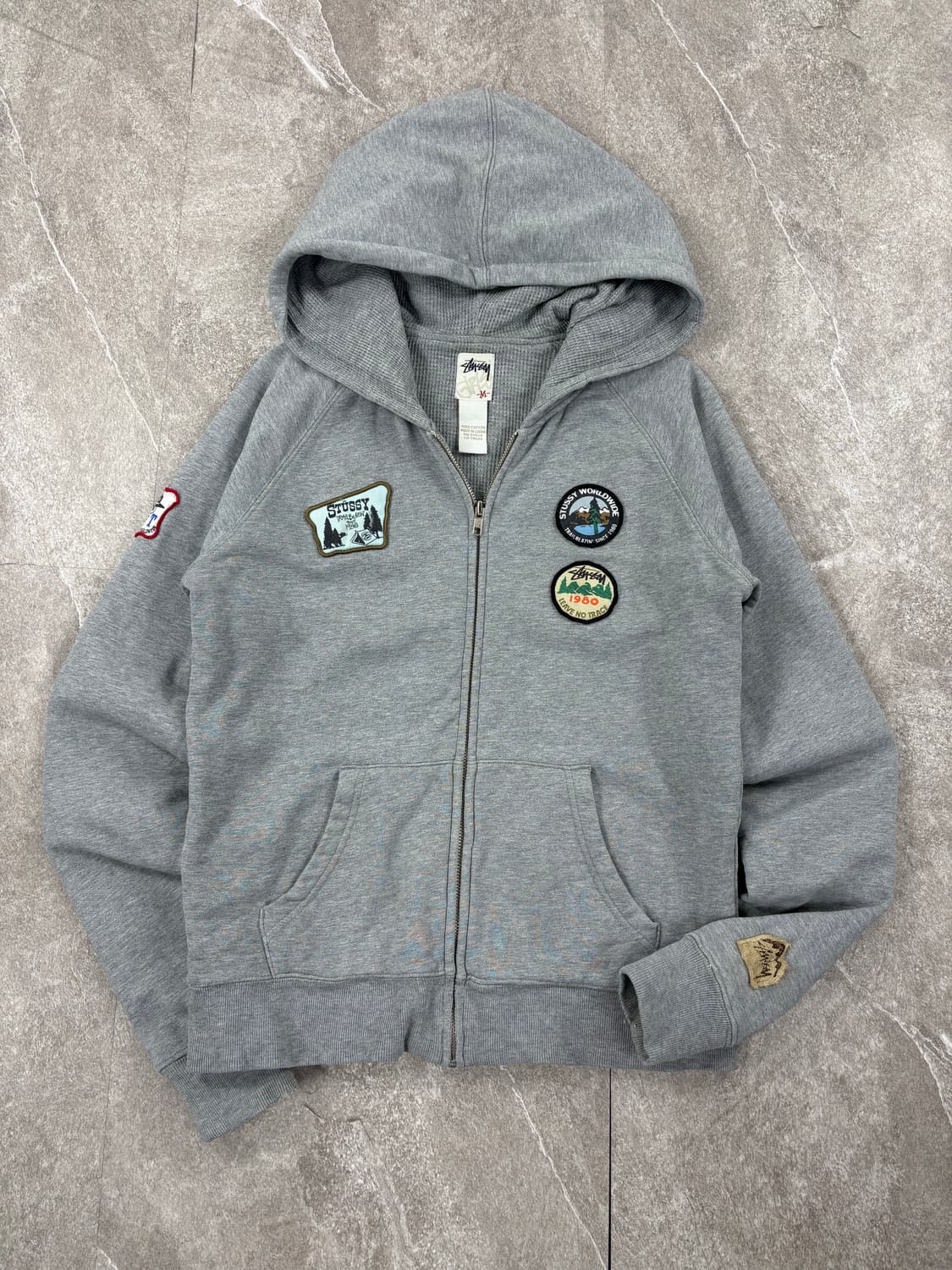 Stussy Patch Hooded Zip-up   상품이미지1