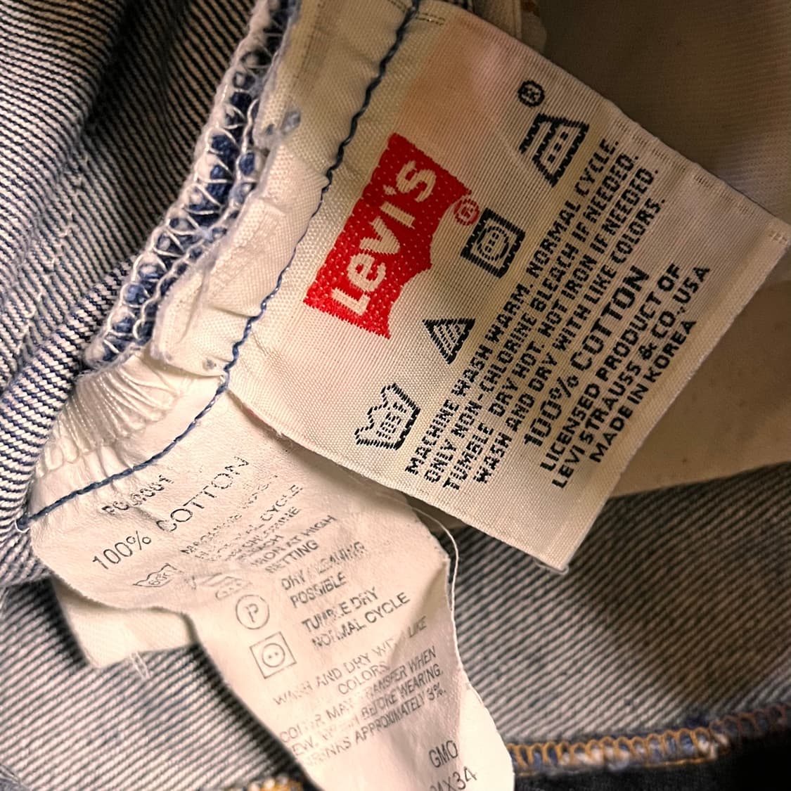 리바이스 501 데님팬츠 W34 L34 상품이미지5