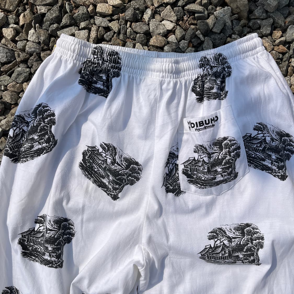 DIBUHO 그래픽세부 패턴 와이드 팬츠(실측확인) 상품이미지8