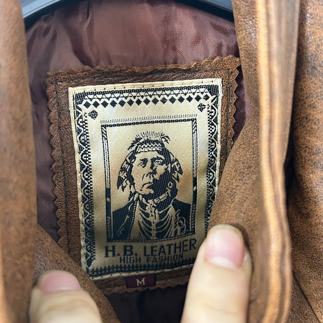 H.B. Leather 양가죽 레이어드 웨스턴 봄버 자켓 상품이미지7