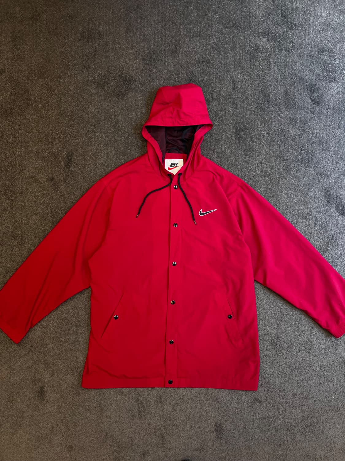 나이키 후드 바람막이 자켓 레드 L 상품이미지2
