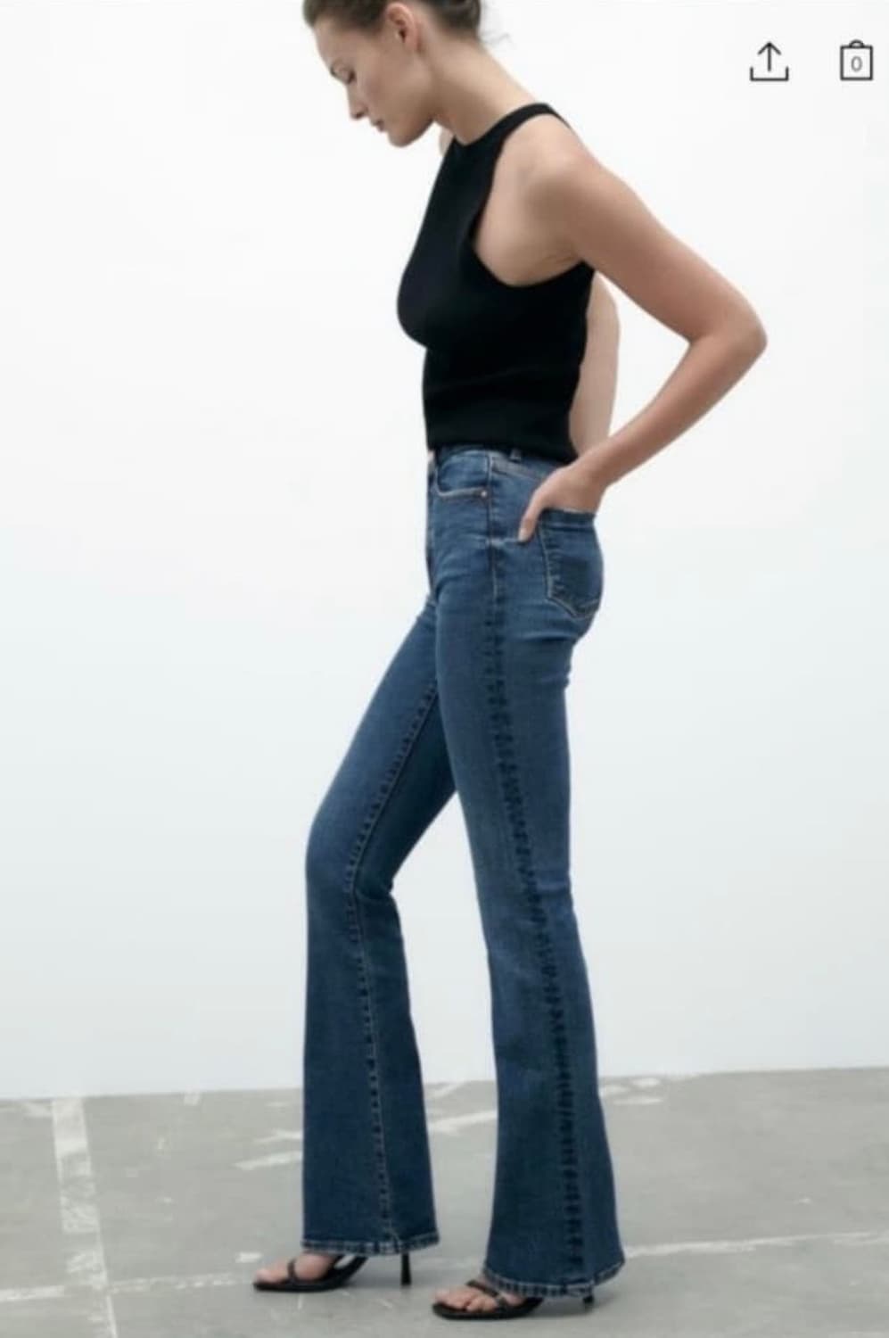 ZARA 자라 부츠 컷 데님 팬츠 상품이미지2