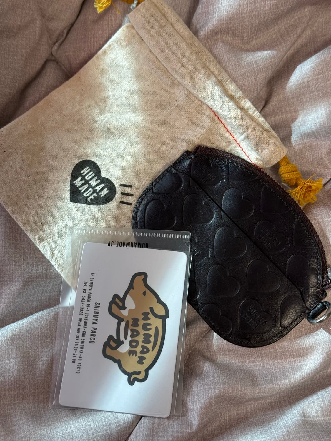 휴먼메이드 레더 카드지갑 브라운 새상품급 상품이미지1