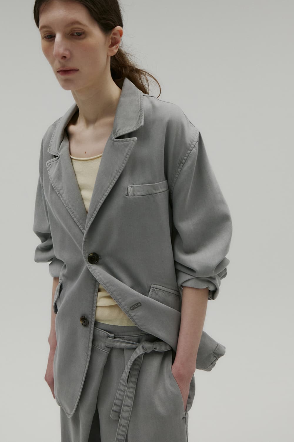 솔티페블 다잉 벨티드 자켓 상품이미지2