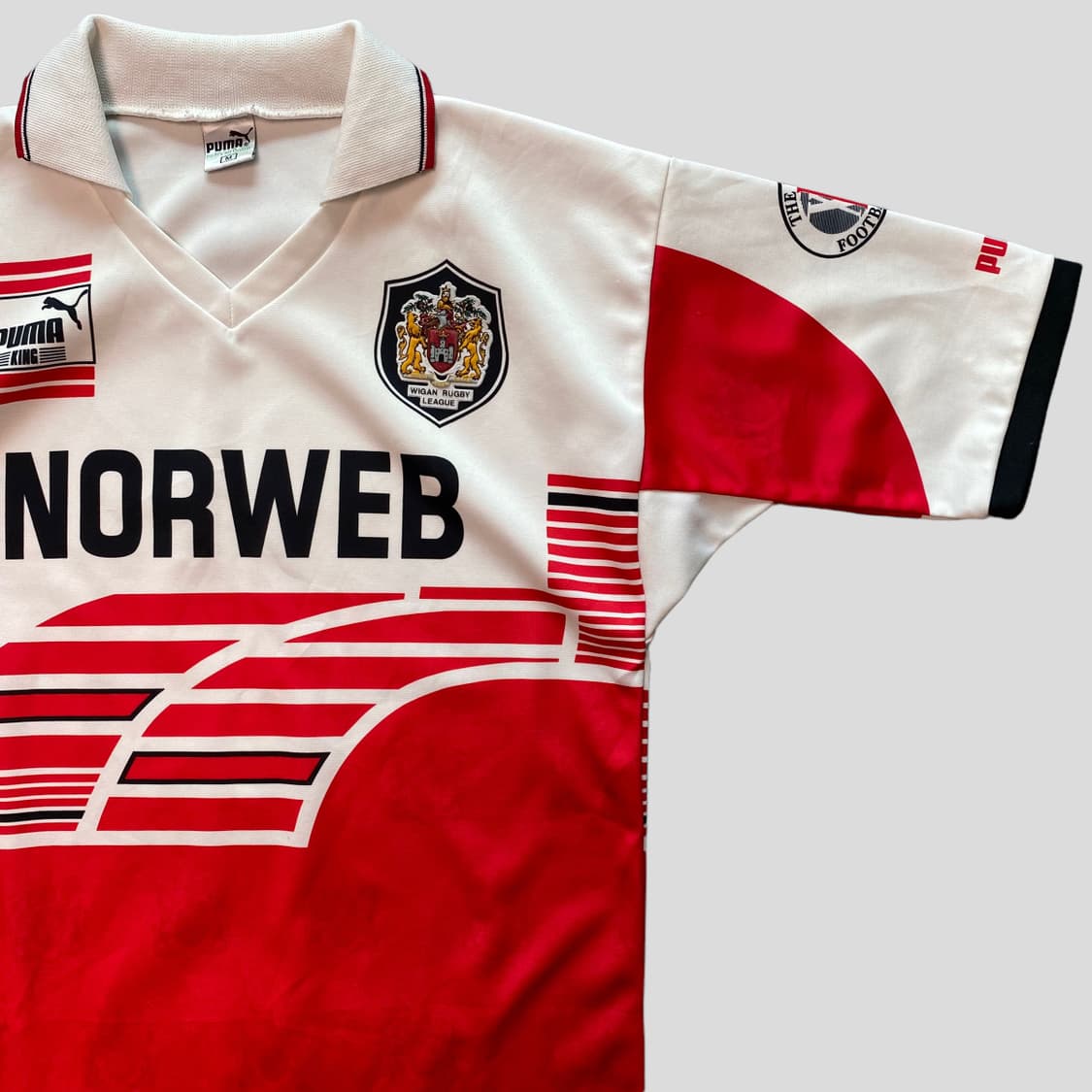 (M)94-95 퓨마 위건워리어스 럭비리그 저지 상품이미지3