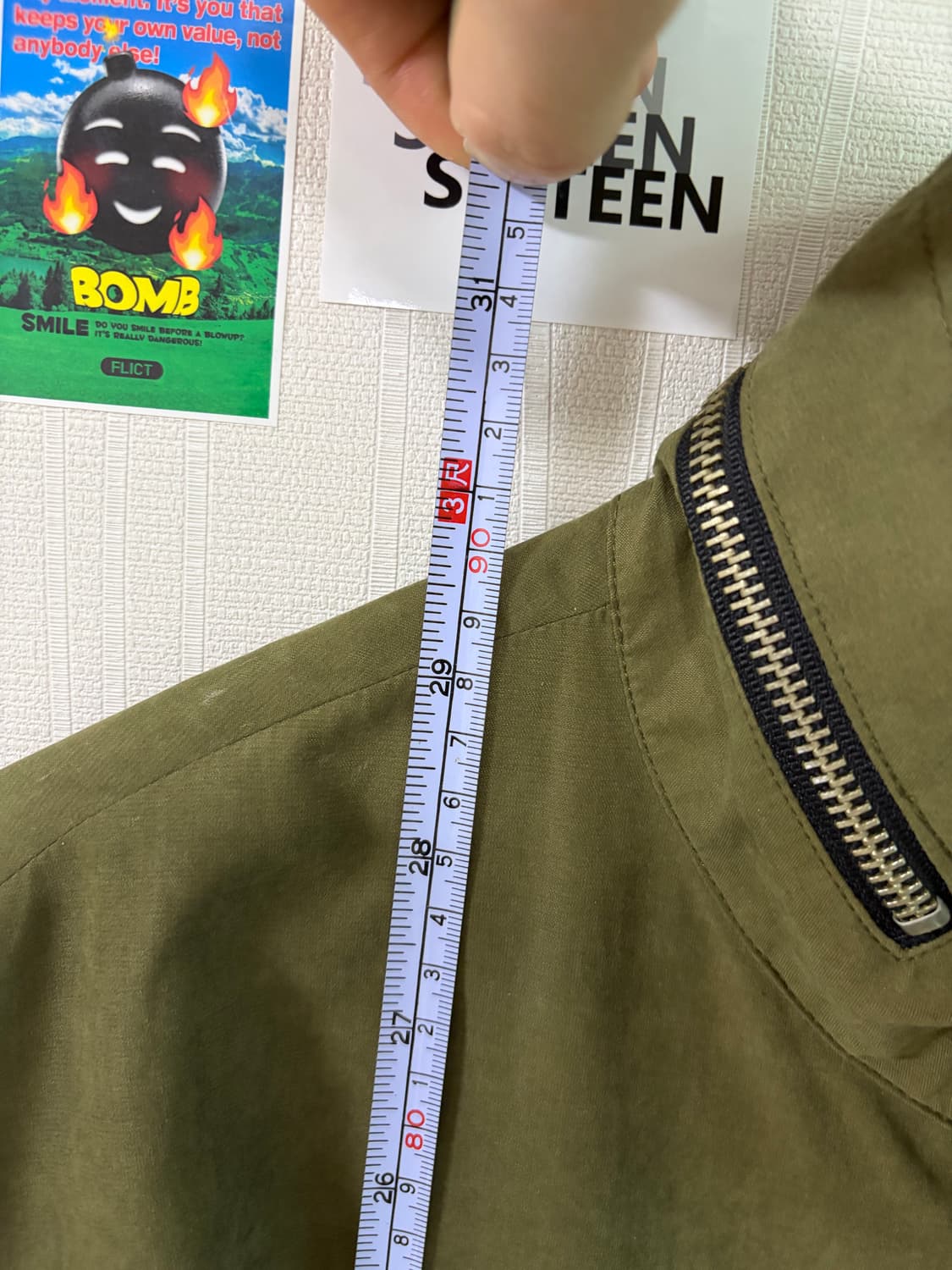 빈티지 롤링스톤즈 카키 야상 점퍼 상품이미지5